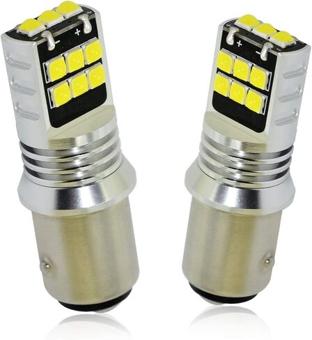 ستارك بروجكتور LED لمبة 1157 LED شريحة قلاب عالية الطاقة تناسب BAY15D 7528 2357 2057 للأضواء الاحتياطية والأضواء العكسية ضوء الذيل 6000K أبيض (ترقية، حزمة من 2) in Kuwait