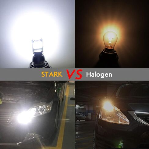 ستارك بروجكتور LED لمبة 1157 LED شريحة قلاب عالية الطاقة تناسب BAY15D 7528 2357 2057 للأضواء الاحتياطية والأضواء العكسية ضوء الذيل 6000K أبيض (ترقية، حزمة من 2) in Kuwait