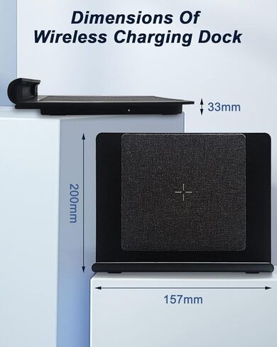 15W Wireless Charging Dock Design for Fire HD 8 Plus(2022 & 2020 Releases) & Fire HD 10 Plus (2021 Releases) in Kuwait