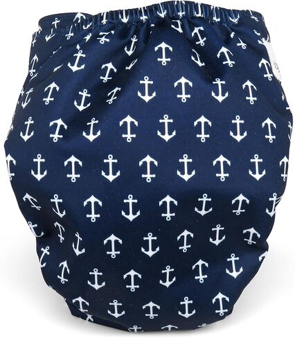 Dandelion Diapers Cover Shell with Hook and Loop, Nautical Anchors, One Size in Saudi Arabia