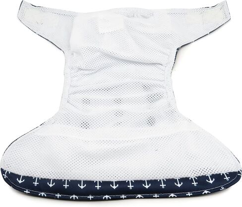 Dandelion Diapers Cover Shell with Hook and Loop, Nautical Anchors, One Size in Saudi Arabia