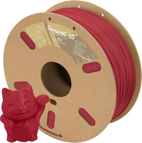 DURAMIC 3D Matte PLA Filament 1.75mm Beige, 1kg Cardboard Spool Matte Finish 3D Printer Filament PLA 1.75mm Dimensional Accuracy 99% +/- 0.03 mm, Printing with FDM 3D Printer, Easy to Remove Support in Saudi Arabia