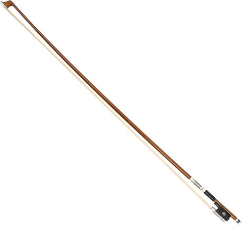 MI&VI AB-820 قوس فيولا احترافي مصنوع يدويًا 4/4 (الحجم الكامل) مع علبة فيونكة متضمنة | الضفدع الأبنوس | جبل لف الفضة | متوازن | الوزن المثالي | شعر الحصان المنغولي - موسيقى MIVI in Kuwait