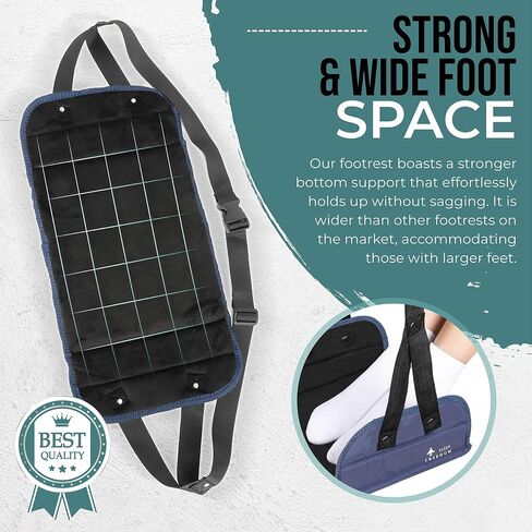 Sleep Freedom Airplane Footrest - Travel Essentials Helps with Legs Swelling & Blood Circulation - Comfortable Design for Long Flight in Saudi Arabia