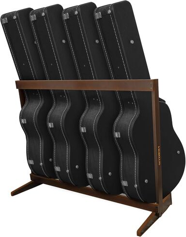 حامل حامل جيتار متعدد من STRICH، حامل جيتار من الخشب الصلب قابل للطي لتوفير مساحة متعددة في الخزانة للاستوديو المنزلي - UPGRATE (SMT-20C، حبوب الجوز) in Kuwait