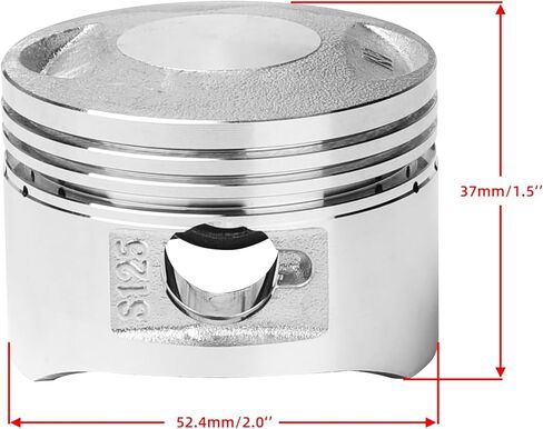 PRO CAKEN 54 مم/2.12 بوصة مجموعة مكبس أجزاء المحرك حلقات جوانات بديلة لـ Loncin LiFan ATV Go Kart Bike ssr 125 مجموعة حشية 54 مم مفصل 54 مم حشية المكبس in Kuwait