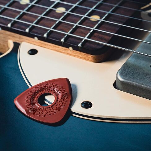 Bog Street AXE CUT Guitar Picks, Medium, Electric Guitar and Acoustic Guitar Picks, Red (6-Pack) in Kuwait