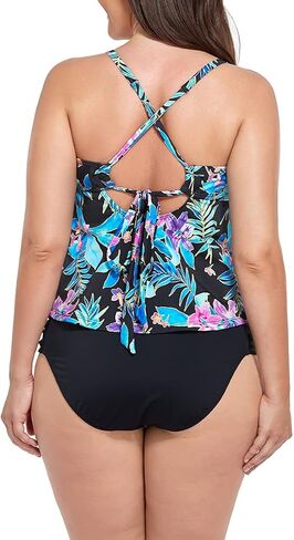 FULLFITALL Women's Plus Size Tankini Swimsuits Two Piece Bathing Suits for Women Swimwear Tankini Top with Shorts in Saudi Arabia
