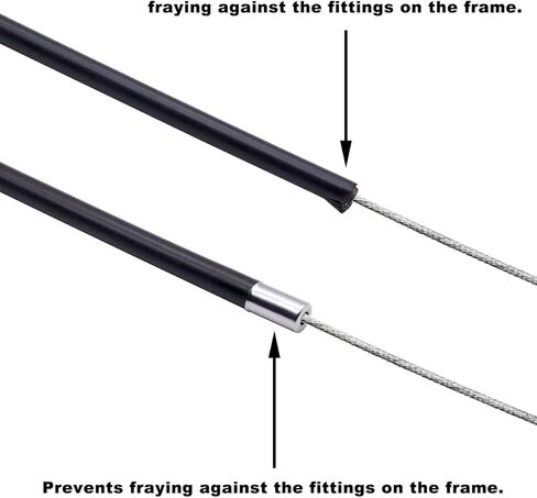 KEYWELL 50 قطعة/100 قطعة دراجة Jagwire 5 مللي متر كابل فرامل يد معدني الإسكان الطويق نهاية قبعات ل الجبلية الطريق دراجة ملحق استبدال جزء in Kuwait