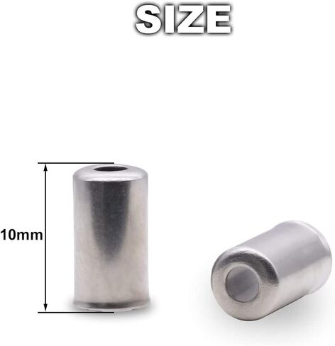 KEYWELL 50pcs/100pcs Bike Jagwire 5mm Metal Brake Cable Housing Ferrule End Caps for MTB Road Bicycle Accessory Part Replacement in Saudi Arabia