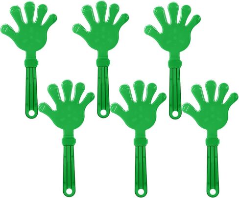 ZCYSRLQIN 6 Pcs 11 Inch Hand Clappers Orange Large Clappers Noisemakers Noise Makers Party Favors Jumbo Plastic Party Clapper Sporting Events Cheers Ball Dance Basketball Football Noisemakers in Saudi Arabia