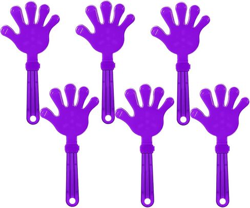 ZCYSRLQIN 6 Pcs 11 Inch Hand Clappers Orange Large Clappers Noisemakers Noise Makers Party Favors Jumbo Plastic Party Clapper Sporting Events Cheers Ball Dance Basketball Football Noisemakers in Saudi Arabia