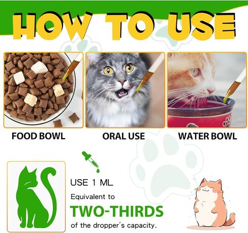 Cat Constipation Relief, 2 Fl Oz Natural Health Supplements to Help Digestion, Relief Constipation for Cat in Kuwait