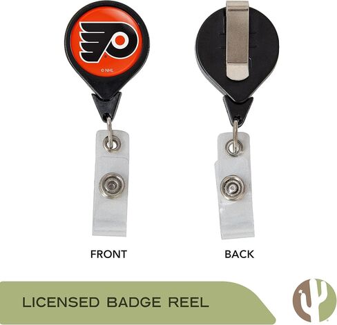 صبار الصحراء فيلادلفيا فلايرز NHL Team حامل شارة قابل للسحب، مشبك تذكرة، معرف بكرة in Saudi Arabia