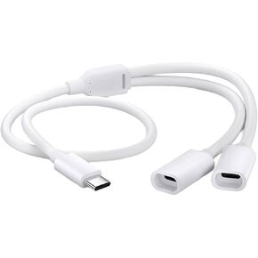Type C Splitter Charging Cable for Solar Security Camera Power Cord 5V/0.5A/1A/2A Power Supply 480Mbps Data Transfer Double Board Solar Camera Charging Cable in Kuwait