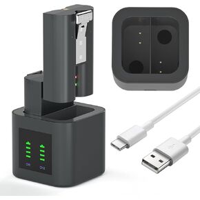 Replacement Battery for Ring Doorbell - 7200mAh Rechargeable Camera Batteries with Charger Station for Ring Video Doorbell 2/3/3 Plus/4, Spotlight Cam, Stick Up Cam (2 Battery & Charger Station) in Kuwait