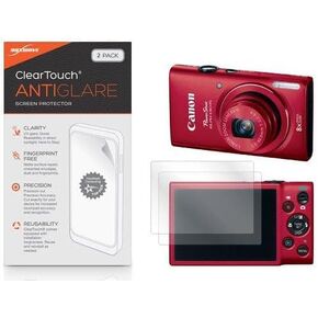 واقي شاشة BoxWave متوافق مع Canon Powershot ELPH 130IS - ClearTouch مضاد للتوهج (عبوتان)، غلاف غشاء غير لامع مضاد لبصمات الأصابع in Kuwait
