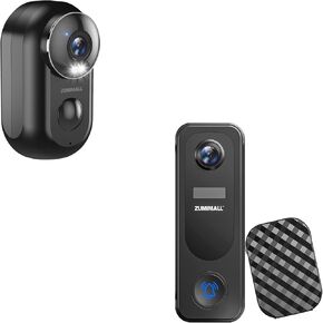 ZUMIMALL 2K Security Cameras Wireless Outdoor, Magnetic Mount, 130° View Outdoor Camera Wireless, 2.4G WiFi Battery Camera Indoor/AI Detection/3MP Color Night Vision/2-Way Talk/Cloud/Alexa/IP66 in Saudi Arabia
