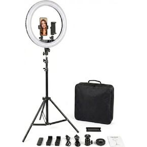 21" Ring Light with Tripod Stand, 55W LED Dimmable 3000K-6000K, CRI≥95, Phone and Camera Mount, Remote for TikTok, YouTube, Makeup, Photography in Saudi Arabia