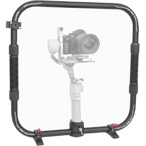 EBTOOLS Stabilizer Handheld Ring Grip for Rs3mini Rs4mini, Dual Handlebar Rings Bracket for Gimbals, Anti Slip Grips, Quick Support Legs, Quick Release Base Plate, Anti Twist in Kuwait