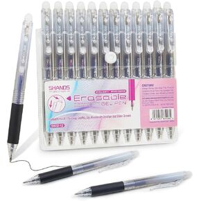 نقرة هلام قابلة للمحوّل قابلة للاسترخاء ، فاين نقطة 0.7 ملم أقلام الكتابة على نحو سلس ، أقلام لطيفة لكتابة اليومية تدوين الملاحظات. (12 لونًا) in Kuwait