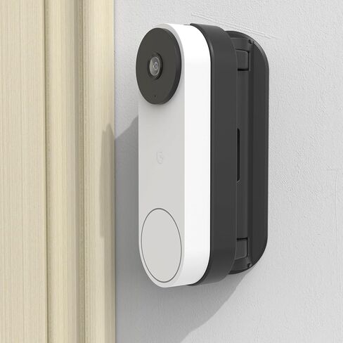 حامل جرس باب قابل للتعديل لجرس Google Nest Doorbell السلكي من الجيل الثالث، حامل بزاوية متوافق مع كاميرا Nest Doorbell، أسود in Kuwait