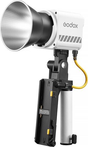 مقبض بطارية Godox لـ ML60IIBi - مقبض طاقة مزدوج NP-F (Sony L-Series) مع حامل 1/4 بوصة -20 وكابل تيار مستمر، حل الطاقة الميدانية، إمكانية التنقل والتحكم المحمول في الاستوديو وفي الموقع (AKB01) in Kuwait