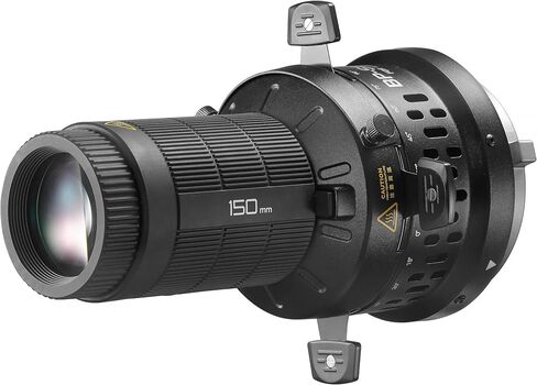 مجموعة ملحقات عرض LED Godox Litemons 150 مم لـ LA150R، LA200R، LA300R وLA300Bi، حامل Bowens متوافق مع عدسة بصرية 150 مم، أربع أوراق قابلة للتعديل، مجموعة GOBO ومشابك ملونة (BPSE150MMK) in Kuwait