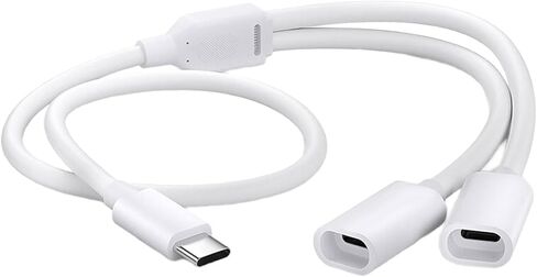 Type C Splitter Charging Cable for Solar Security Camera Power Cord 5V/0.5A/1A/2A Power Supply 480Mbps Data Transfer Double Board Solar Camera Charging Cable in Kuwait