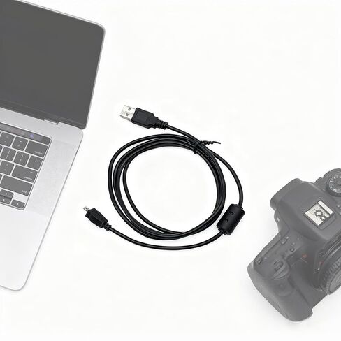كابل نقل بيانات USB UC-E6 لكاميرات Nikon COOLPIX S3000 S3100 S3200، سلك مزامنة عالي السرعة 5 أقدام/60 بوصة، التوصيل والتشغيل in Saudi Arabia