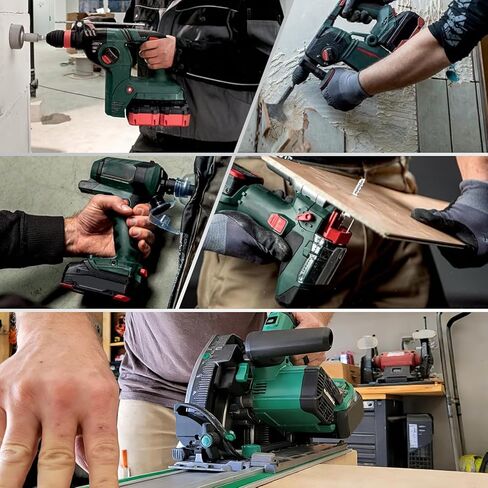 2-Pack 6.0Ah 18V/36V Lithium-Ion Replacement for Metabo Battery | Compatible with 371751M 372121M BSL36A18 BSL36B18 Cordless Power Tools in Saudi Arabia