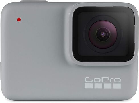 GoPro HERO7 White - تغليف التجارة الإلكترونية - كاميرا عمل رقمية مقاومة للماء مع شاشة تعمل باللمس فيديو بدقة 4K HD بدقة 10 ميجابكسل، تثبيت البث المباشر (متجدد) in Kuwait