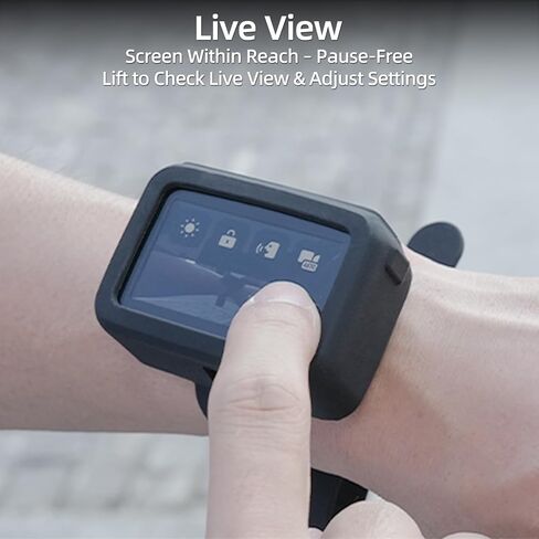 سوار معصم من السيليكون من CAPART لقاعدة DJI OSMO Nano Vision Dock، حامل حزام المعصم لتثبيت الدراجة in Kuwait