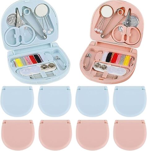 12 حزمة Mini Leuging Kits ، مجموعة خياطة طارئة سفر مدمجة مع خيوط ، مقص ، إبر ، مستلزمات إصلاح محمولة للمبتدئين ، الفنادق ، السفر ، الخيرية in Kuwait