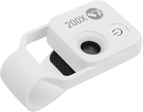 Dioche 200X Phone Miniature 200X Phone Miniature Microscope Portable Digital Microscope with LED Light, Suitable for Laboratory Work, Universal Clamp in Kuwait
