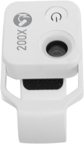 Dioche 200X Phone Miniature 200X Phone Miniature Microscope Portable Digital Microscope with LED Light, Suitable for Laboratory Work, Universal Clamp in Kuwait