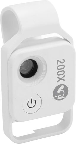 Dioche 200X Phone Miniature 200X Phone Miniature Microscope Portable Digital Microscope with LED Light, Suitable for Laboratory Work, Universal Clamp in Kuwait