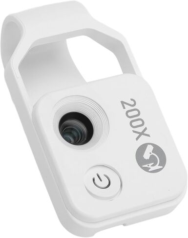 Dioche 200X Phone Miniature 200X Phone Miniature Microscope Portable Digital Microscope with LED Light, Suitable for Laboratory Work, Universal Clamp in Kuwait