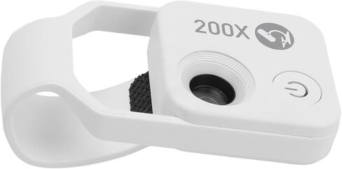 Dioche 200X Phone Miniature 200X Phone Miniature Microscope Portable Digital Microscope with LED Light, Suitable for Laboratory Work, Universal Clamp in Kuwait