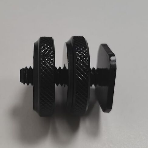 DECHOUS 3pcs Dual-Layer 1/4 Inch Metal Hot Shoe Mount Adapter Screw for DSLR Camera Rig, Flash Shoe Stand, Tripod Screw Converter Compatible with Video Lights and Camcorders in Kuwait