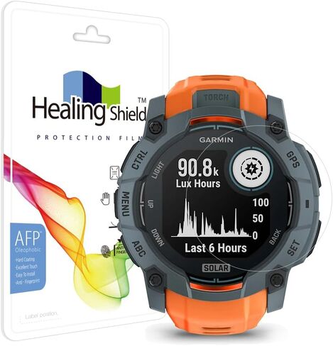 واقي شاشة Healingshield مضاد لبصمات الأصابع ومضاد للوهج متوافق مع GARMIN Instinct3 SOLRA 50 مم in Saudi Arabia