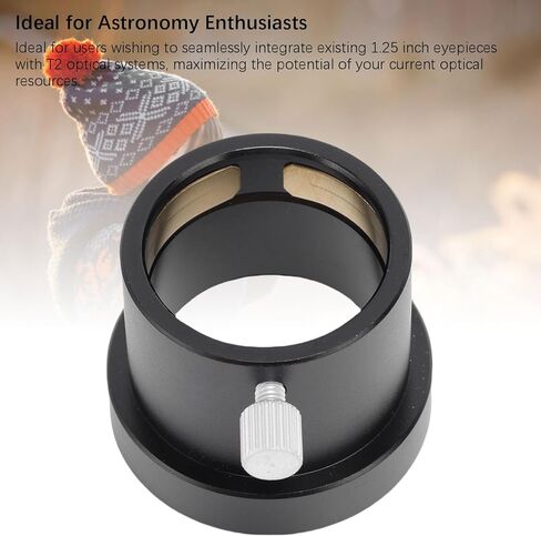 Tangxi M42X0.75 Female Thread to 1.25" Adapter, Aluminum Alloy T2 to 1.25 Inch Eyepiece Adapter with Internal Brass Compression Circle for Astrophotography or Visual Observing in Saudi Arabia