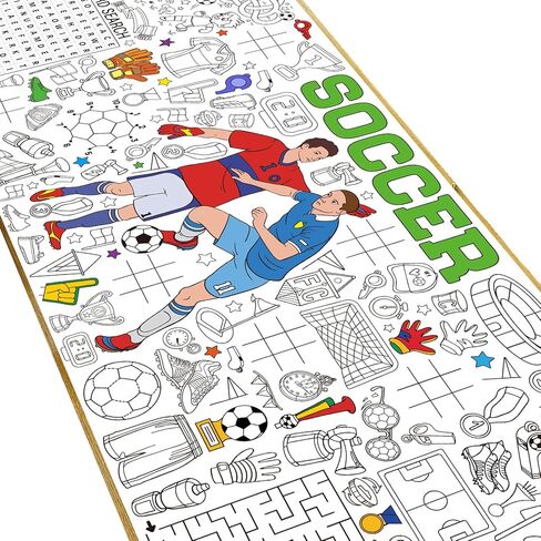 Puppy Giant Coloring Poster Large Paper Coloring Tablecloth DIY Dog Birthday Decorations Table Cover Drawing Pattern Filler Art Jumbo Dog Craft Colorings Mat Home Classroom Party Supplies for Kids in Saudi Arabia