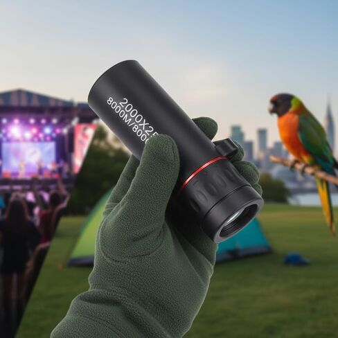 2000x25 Mini Monocular Telescope for Adults - High Power Compact Pocket Scope for Concerts, Camping, Bird Watching & Travel in Saudi Arabia
