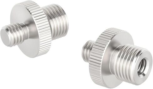 2Pcs Photography Stainless Steel Screw High Strength Male to 1/2inch-20 Male 1/4inch-20 Female Thread Adapter Stainless Steel Screw in Kuwait