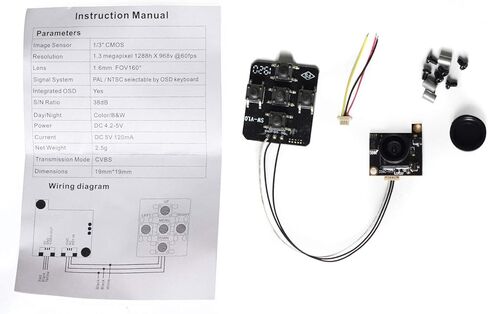 AKK C16 FPV Camera, Mini Camera with OSD Keyboard for Oscar's Backpack VTX in Saudi Arabia