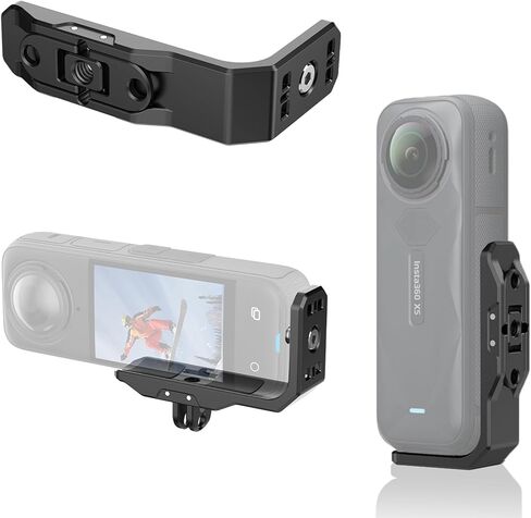 دعامة تثبيت أفقية لملحقات Insta 360 X5، دعامة L مع فتحة لولبية 1/4 بوصة ومحول واجهة قابل للطي لحامل Insta 360 X5 in Saudi Arabia