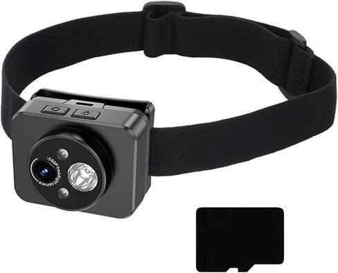 مشاهد ليلية مسجل رياضي 1080P كاميرا مثبتة على الرأس للمصابيح الأمامية للمغامرة نشاط التصوير الفوتوغرافي مثبت على الرأس in Kuwait