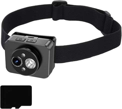 Night Sights Sports Recorder 1080P Head Mounted Camera Headlamp Camera For Adventurou Activity Photography Head Mounted in Saudi Arabia