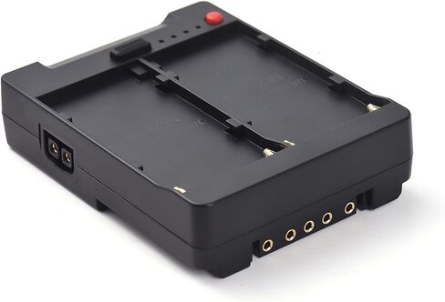 Andoer NP-F970 F750 F550 Battery Plate to V-Lock V-Mount Buckle Mount Adapter with USB-A/Type-C/DC/D-TAP Outputs in Saudi Arabia